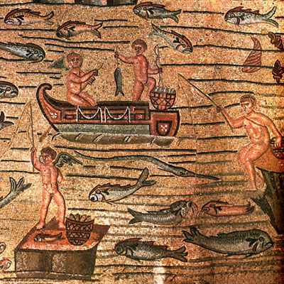 Tratto dal mosaico "Storia di Giona" della Basilica di Aquileia